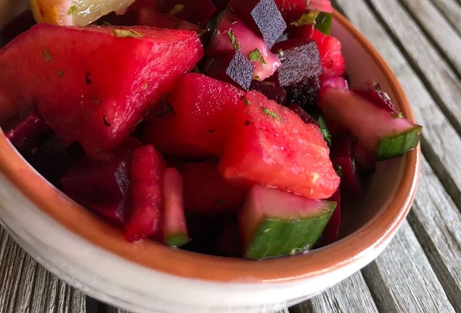For the tropical days: refreshing red beet salad with watermelon Bild 28 - KLAUWE BBQ