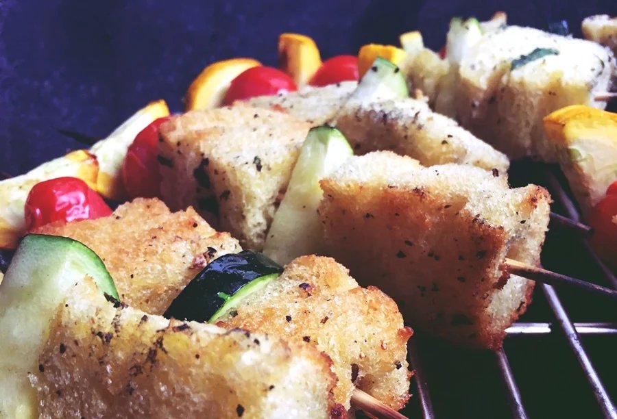 Grilled vegetables with garlic croutons! Bild 8 - KLAUWE BBQ